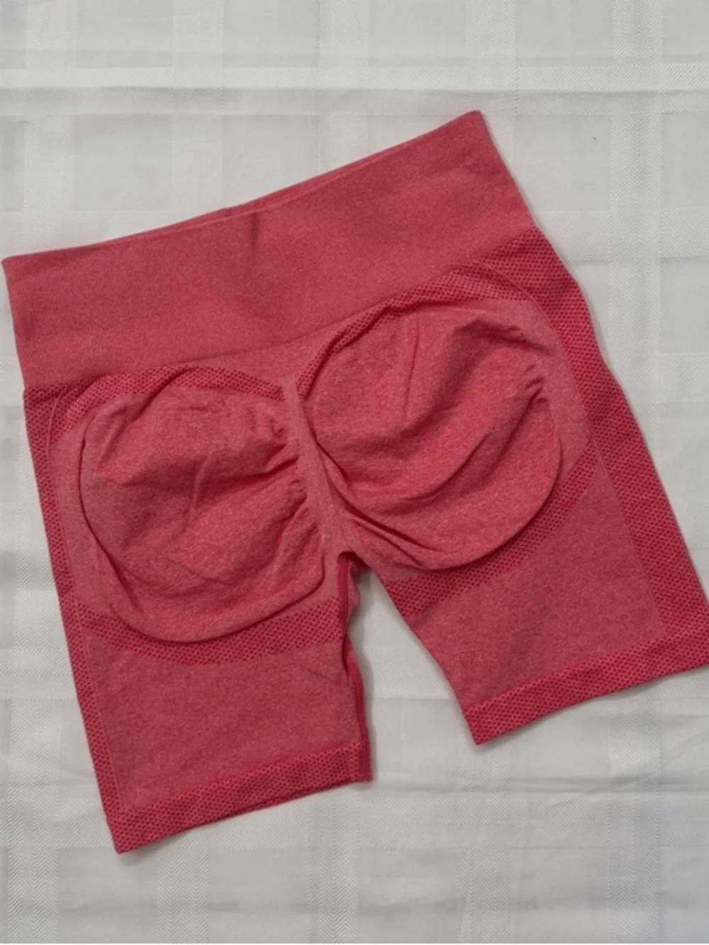 NEW 4pc Seamless Scrunch Booty Workout Shorts Coral, Teal, Blue,Charcoal